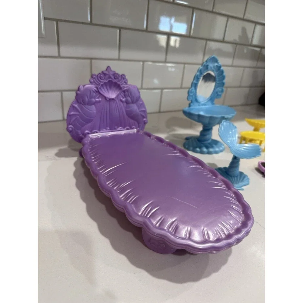Rare Vintage Retro Disney little mermaid Ariel Purple shell bed Princess Y2K Set