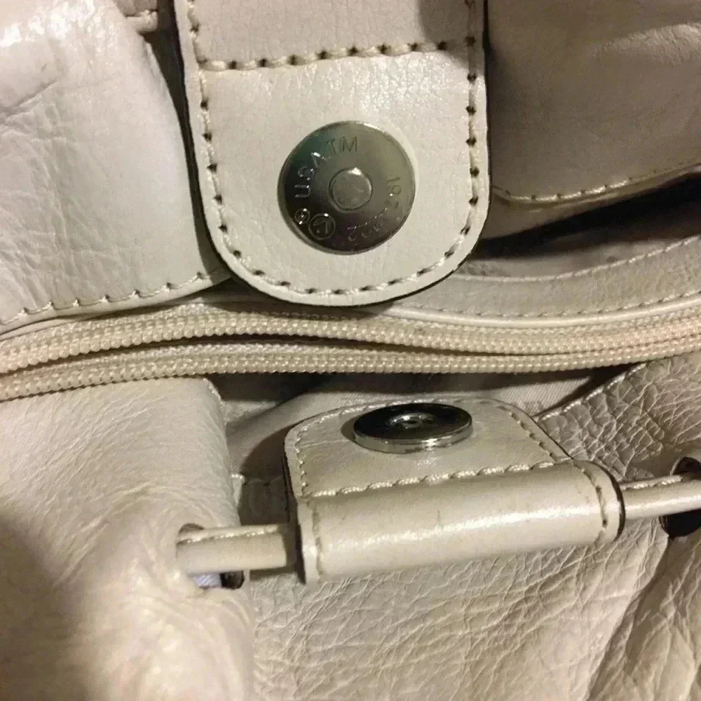 Michael kors master  leather mix satchel handbag