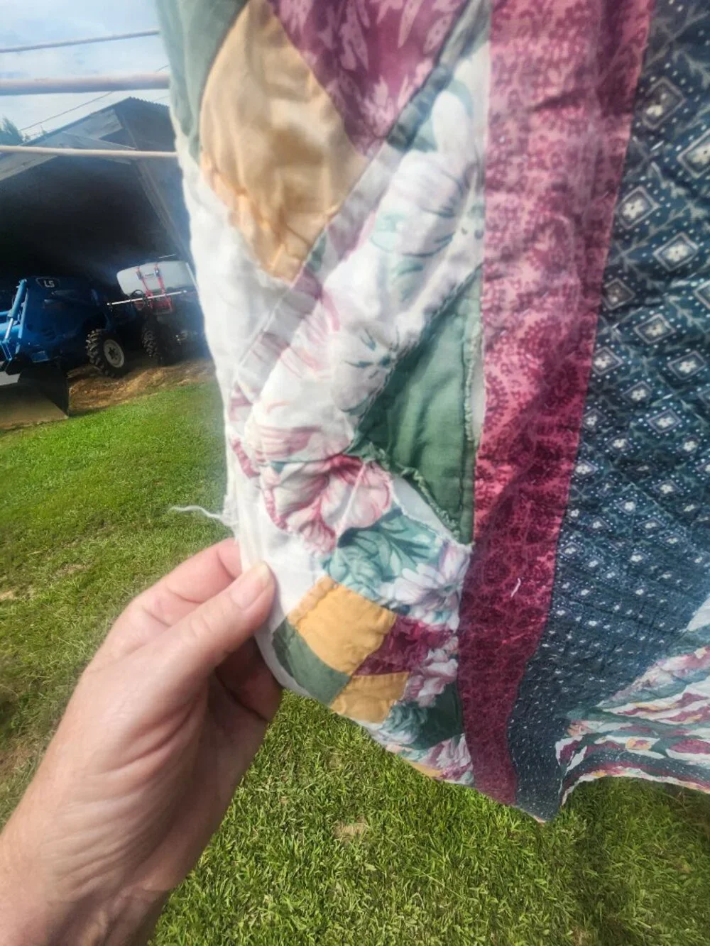 hand made bad quilt like