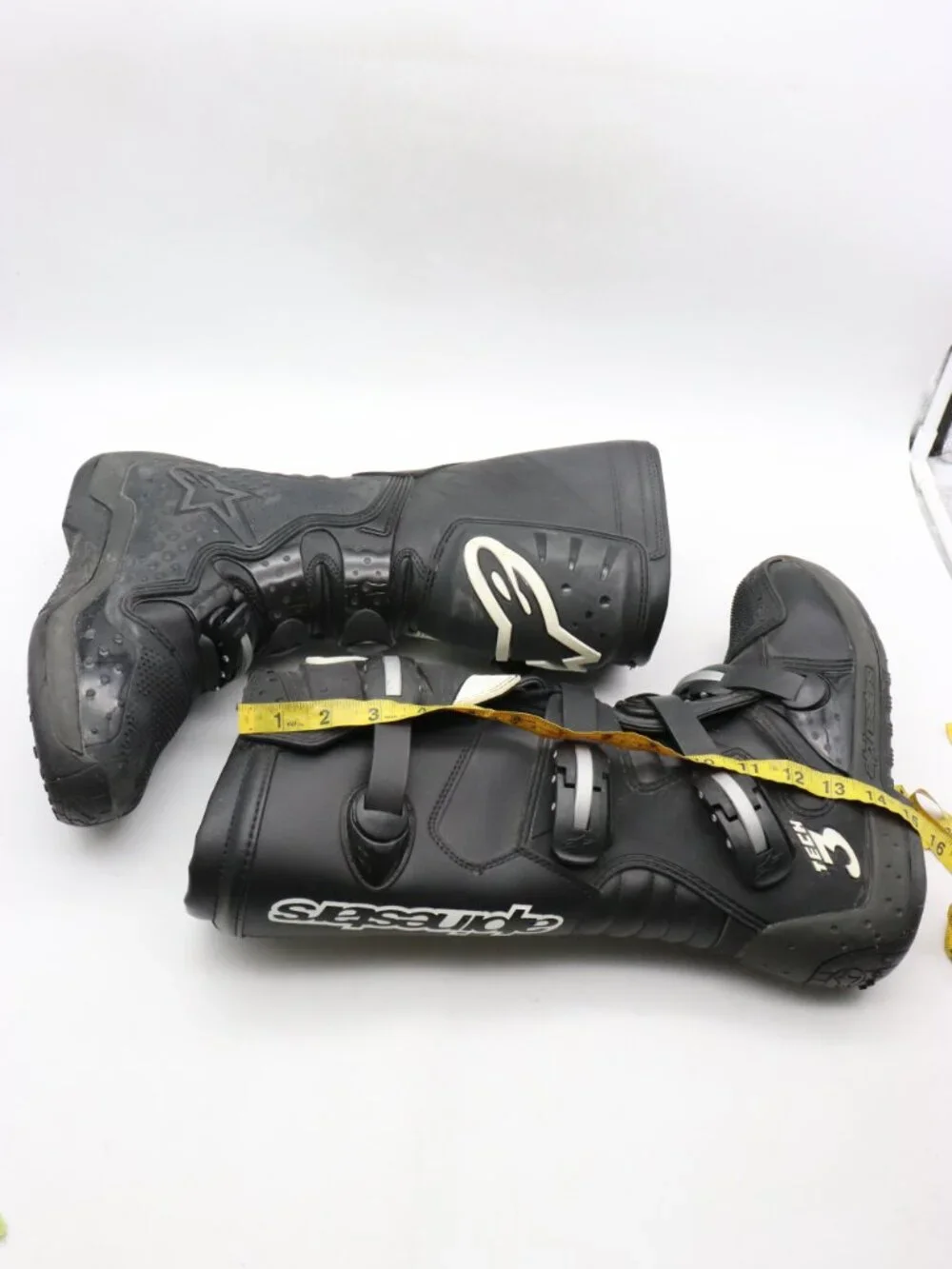Alpinestars Tech 3s Motocross Boot Men’s Size 8 Black White Bike Boots