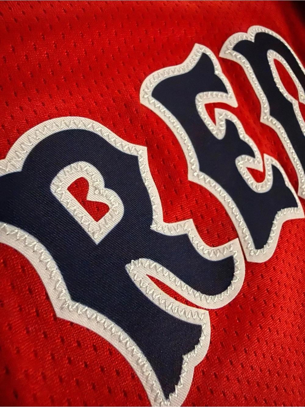 Nike official MLB Boston Red Sox Jersey Red mesh with Navy Accents