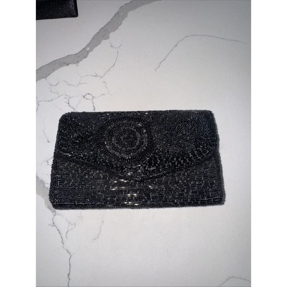 Unbranded Black sequence occasion purse (see Description)