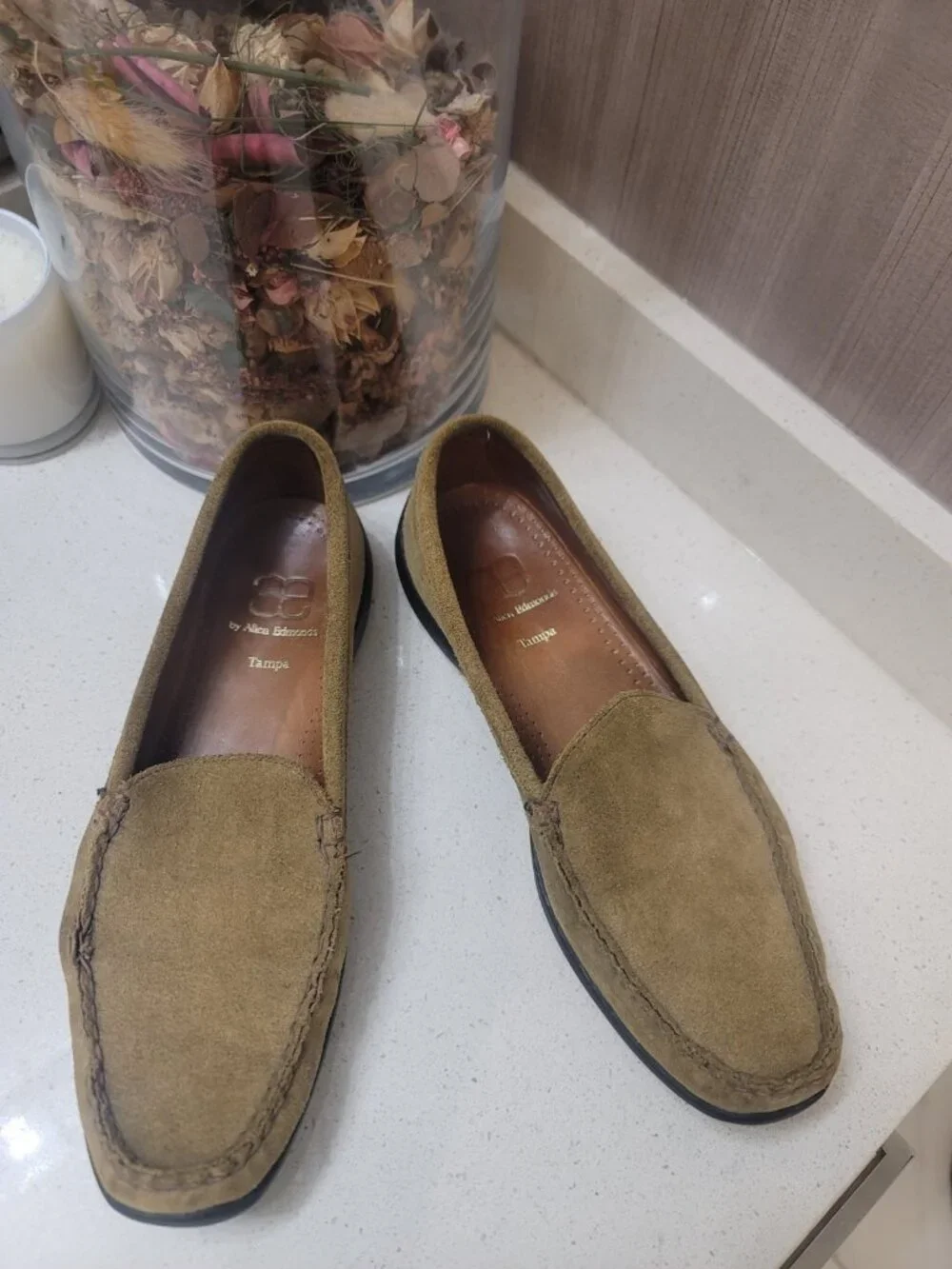 Allen Edmonds Tampa Suede Loafer 9.5 D Brown