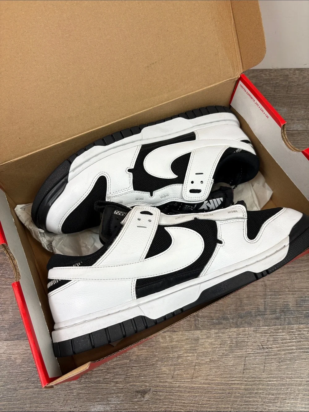 Nike Dunk Low Jumbo “Reverse Panda” Sneakers Men’s Size 12 DV0821-002