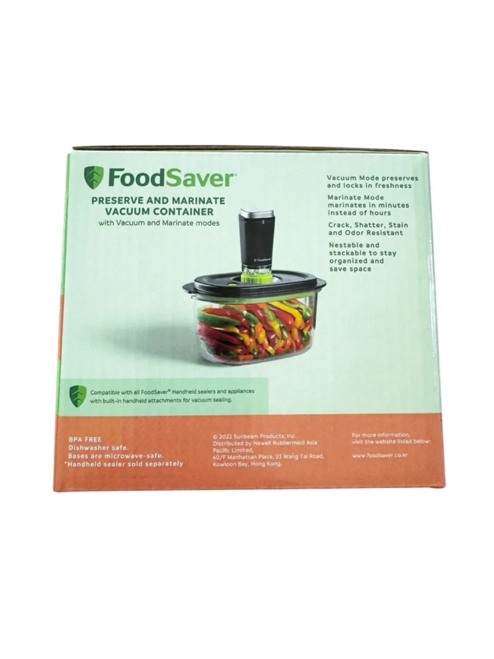 NEW FoodSaver Preserve & Marinate (1) 5 Cup Vacuum Container in Box