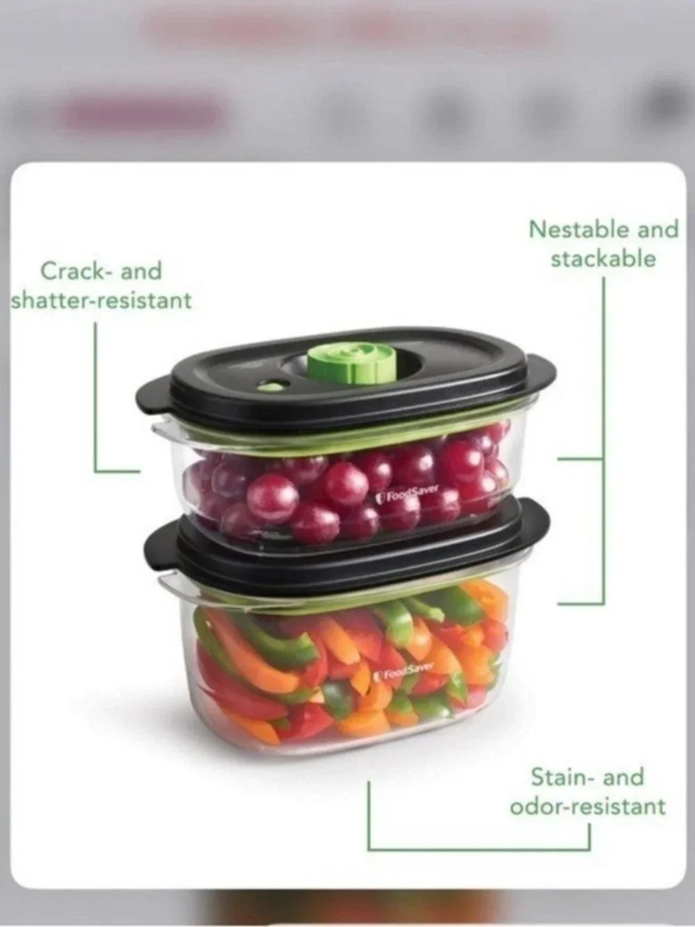 NEW FoodSaver Preserve & Marinate (1) 5 Cup Vacuum Container in Box