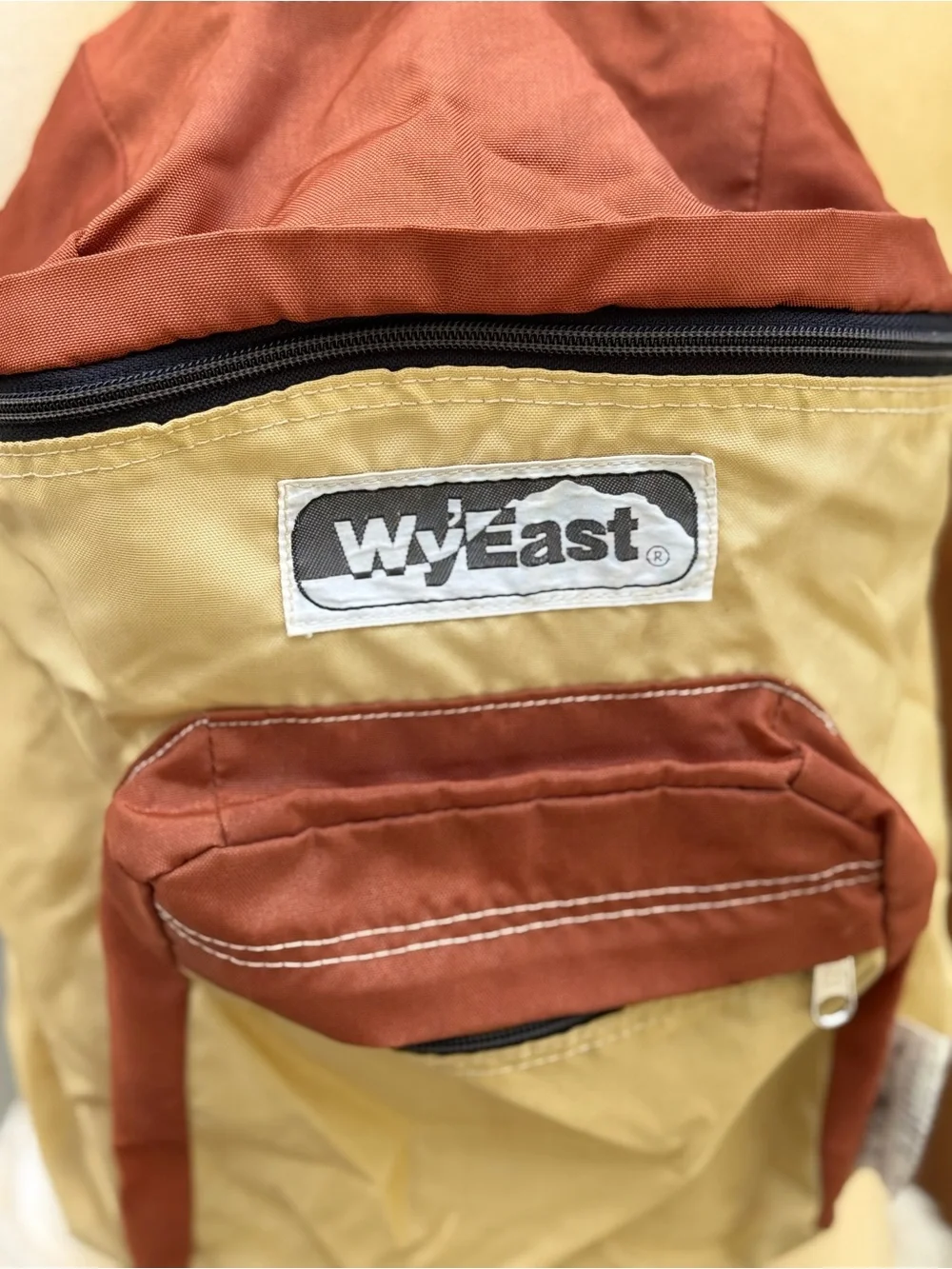 Two-Tone Rust & Tan Mini Backpack
