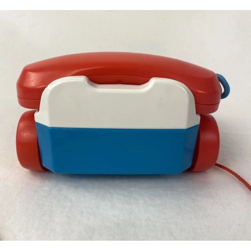 Fisher-Price Chatter Telephone Kids Multicolor Pull Toy Rotary Dial Classic