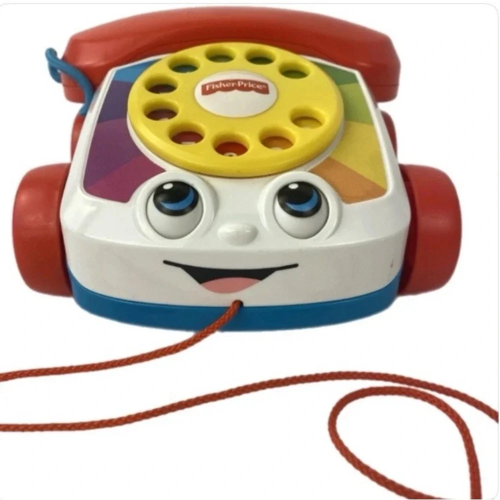 Fisher-Price Chatter Telephone Kids Multicolor Pull Toy Rotary Dial Classic