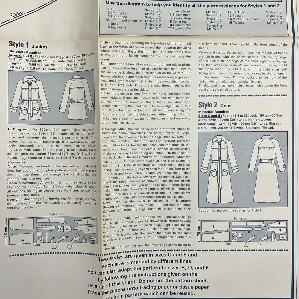 Vintage Designer Sewing Patterns Lot Of 4 Dress Skirt Jacket Maternity Smock 70s