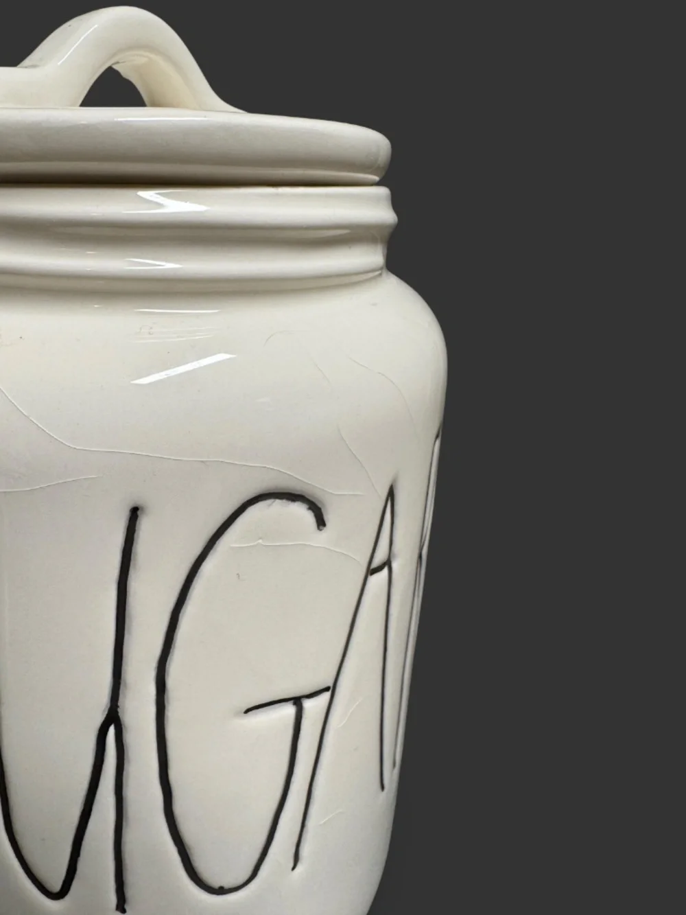 NOT FOR SALE - Rae Dunn Magenta SUGAR Ceramic Canister w/Lid