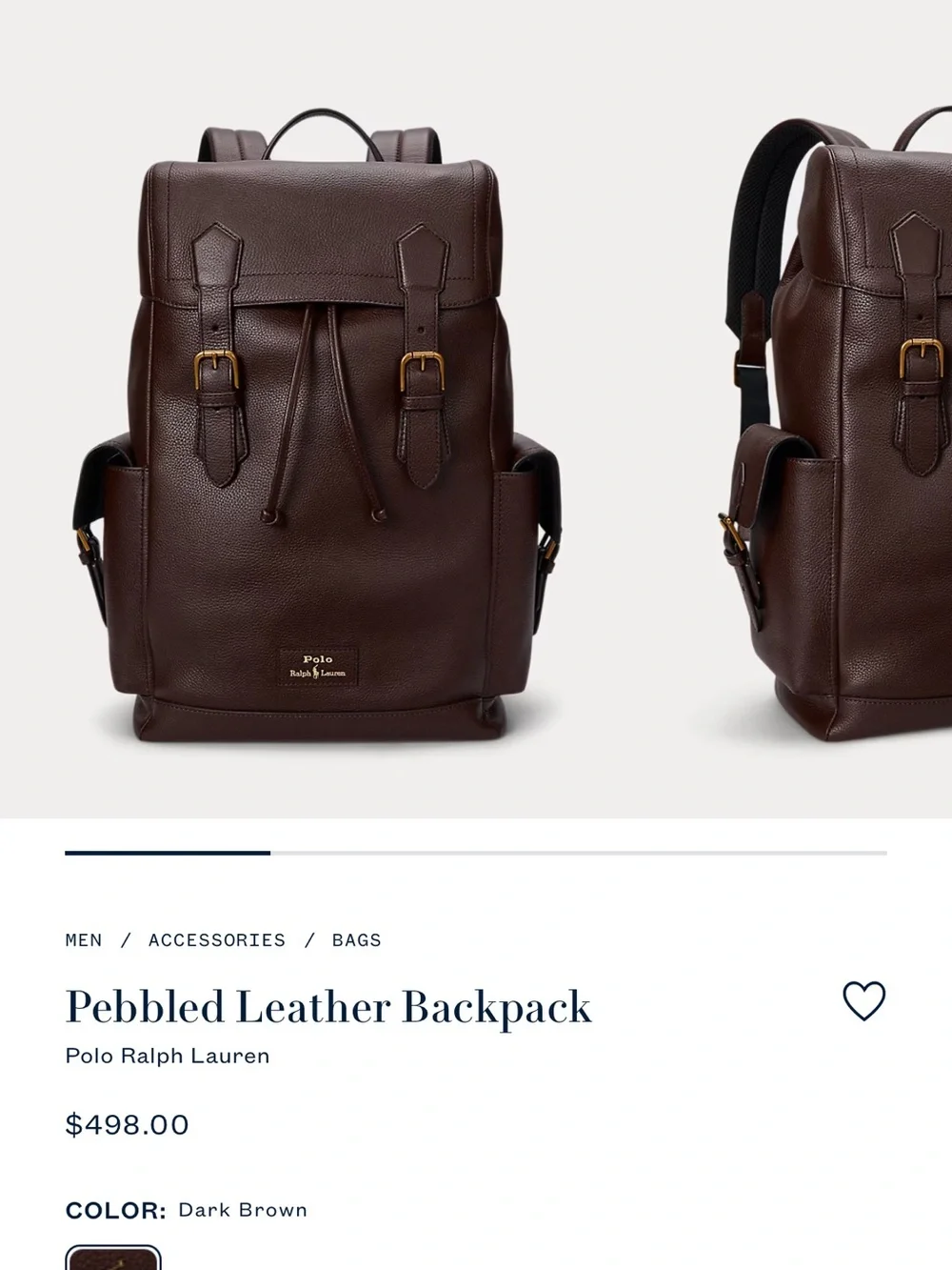 Ralph Lauren stylish pebbled