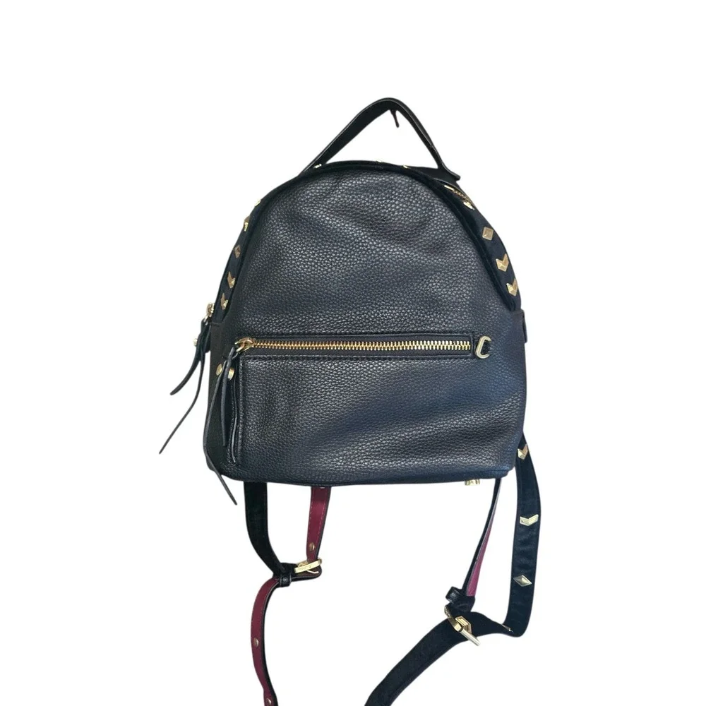SAM EDELMAN Gold Studded Black Backpack‎