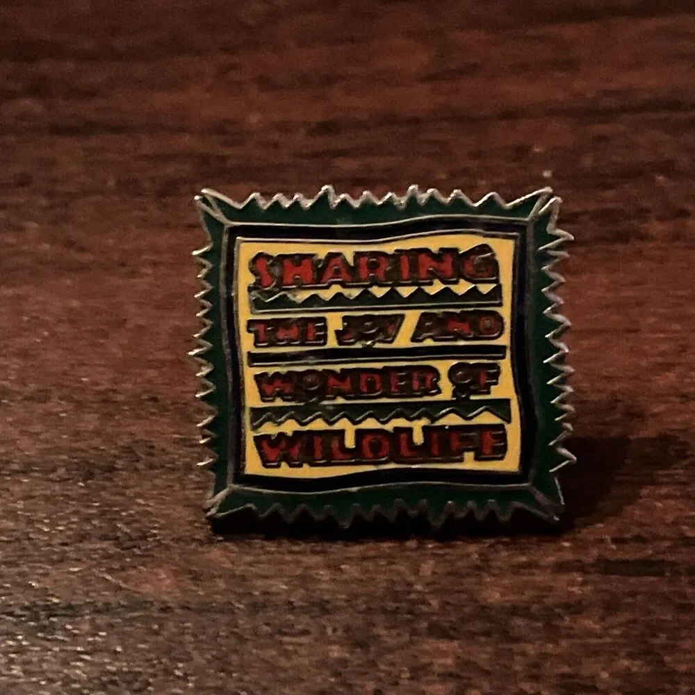 Vintage Atlanta Zoo “Sharing The Joy‎ And Wonder Of Wildlife” Lapel Hat Pin