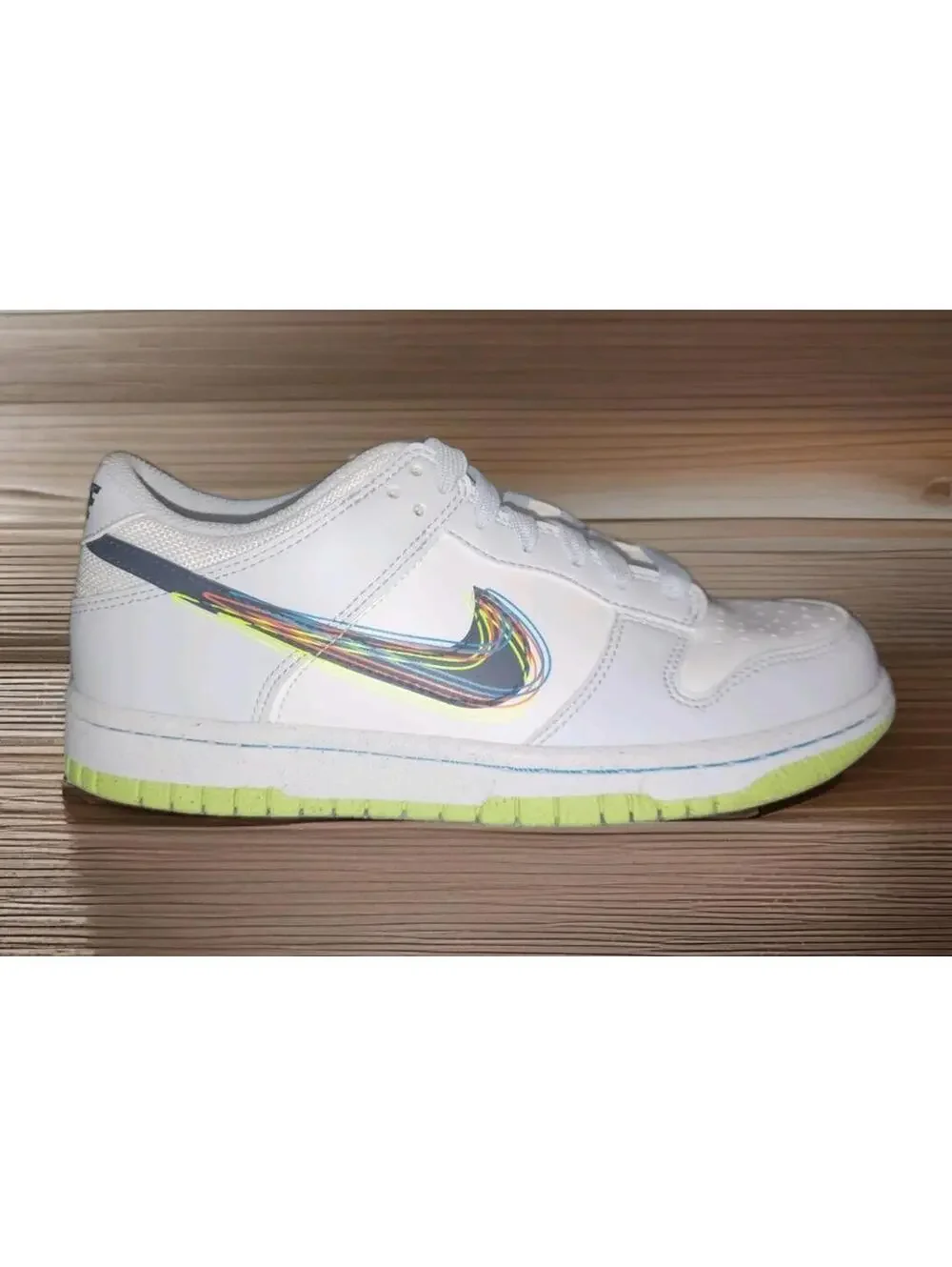 Nike Dunk Low 3D Swoosh Grey (GS) Size 5y
