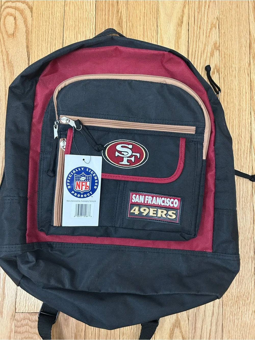 San Francisco 49ers Black & Burgundy Team Backpack
