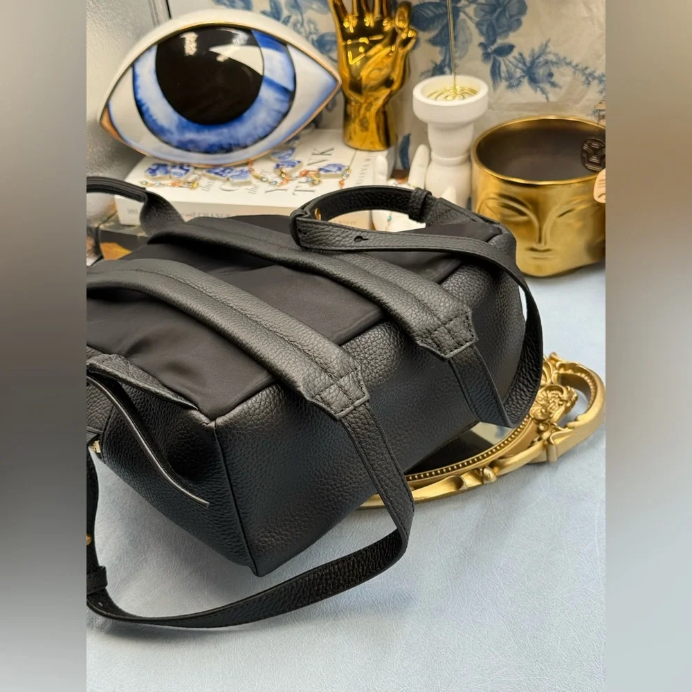 🆕 OROTON 🧿 NWOT Lilly Small Backpack, Black Leather