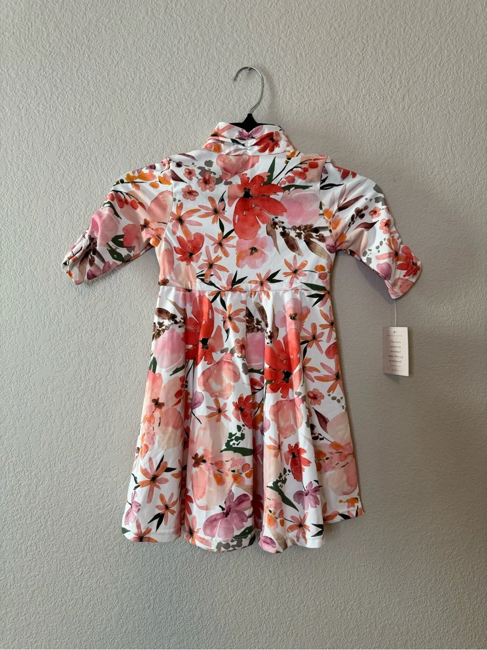 Dainty Jewells Girls’ Floral Print Modest Swim Dress NEW Size 2T/3T