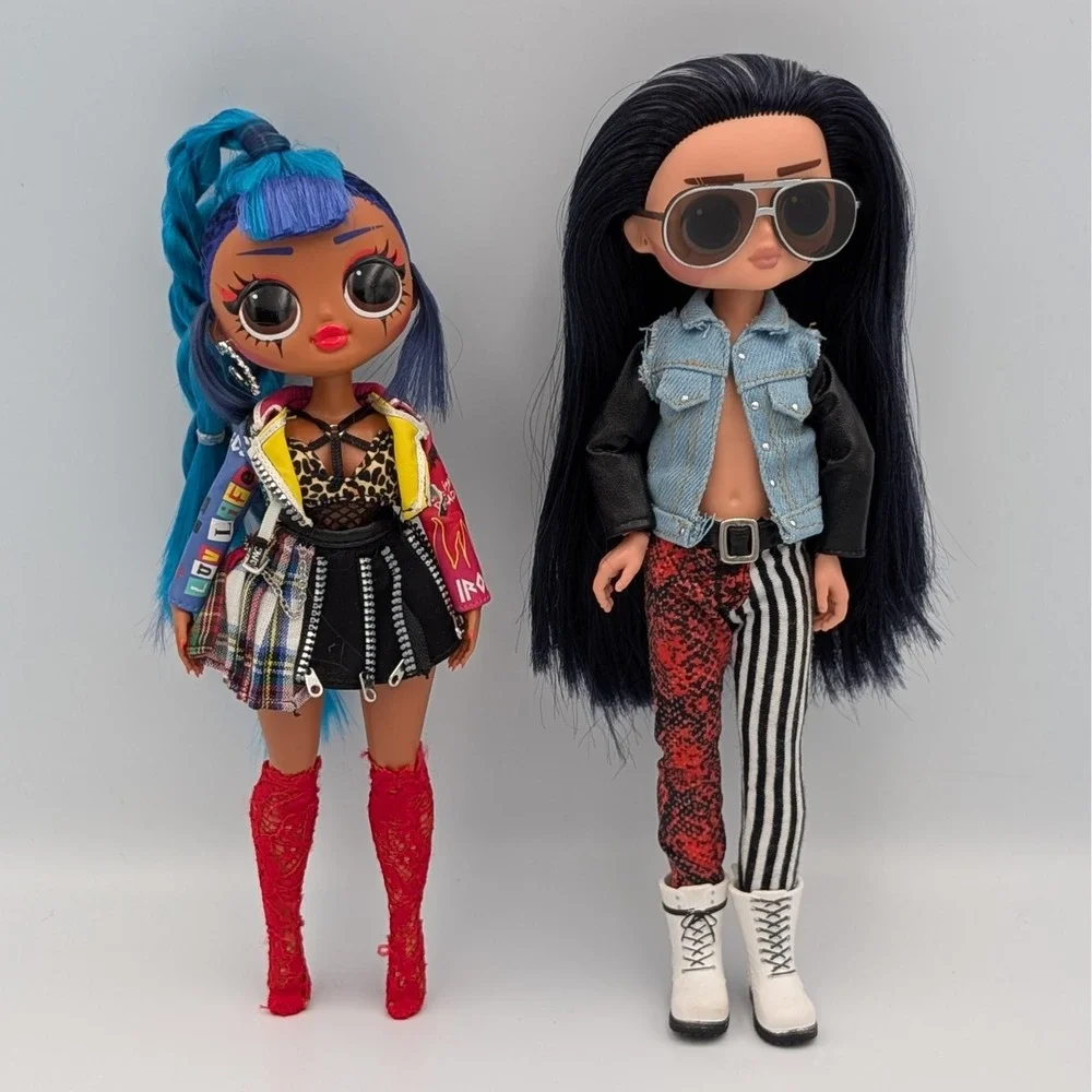 LOL Surprise OMG Remix Punk Grrrl and Rocker Boi Fashion Doll 2-Pack Set