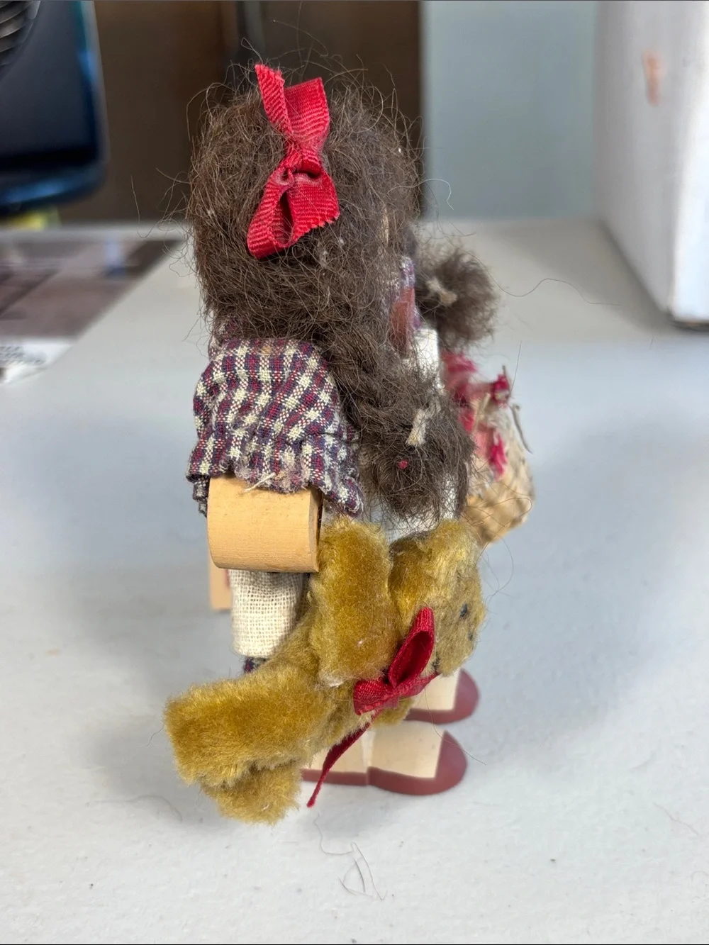 Vintage 1993 Lizzie High Little Ones Picnic Doll Teddy Bear Basket