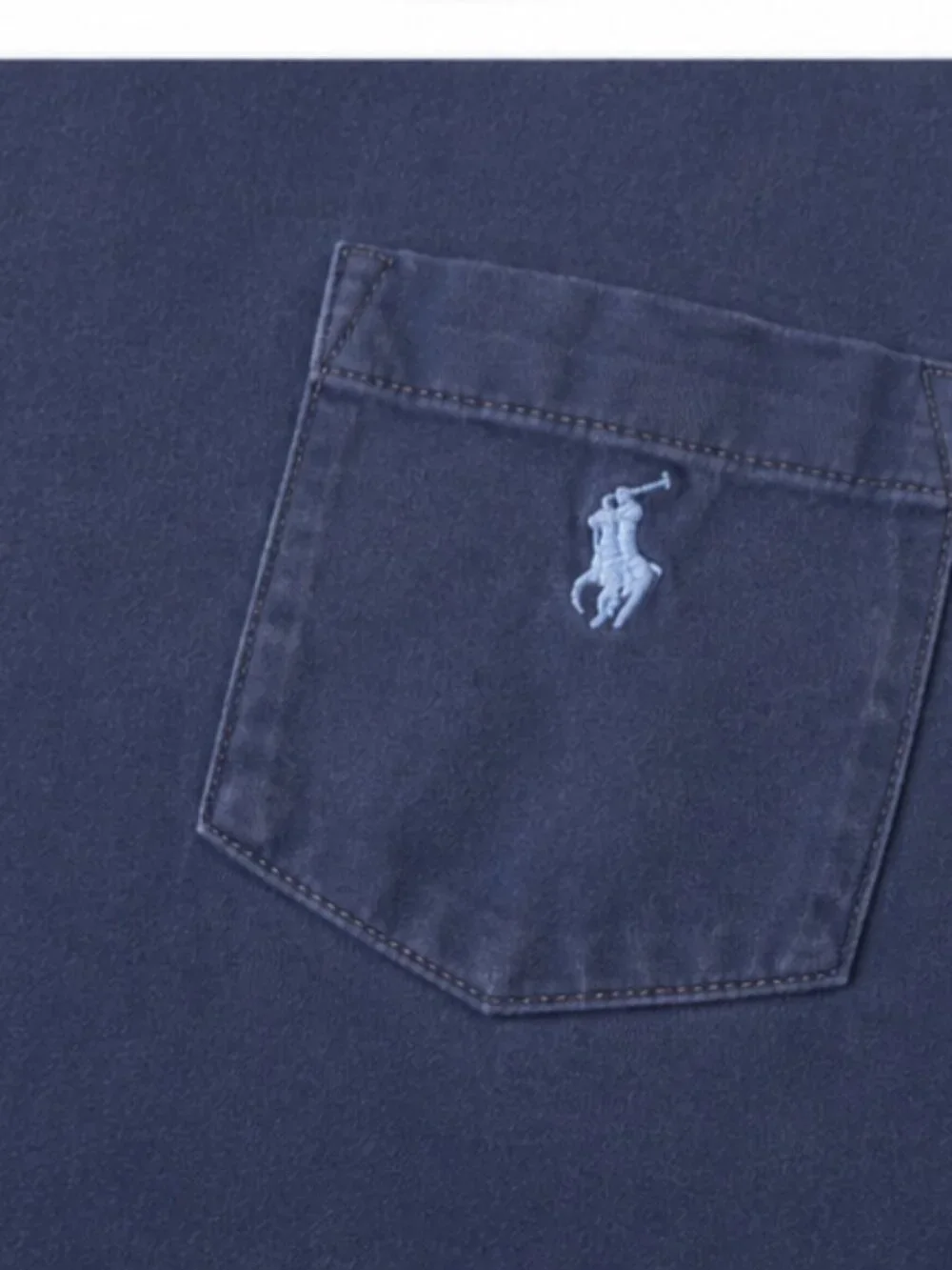 Vintage Polo Ralph Lauren Tee Blue Embroidered Pony Logo XL