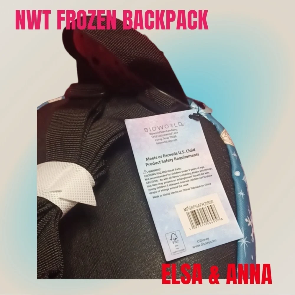 BioWorld Disney Frozen Small Backpack Anna and Elsa