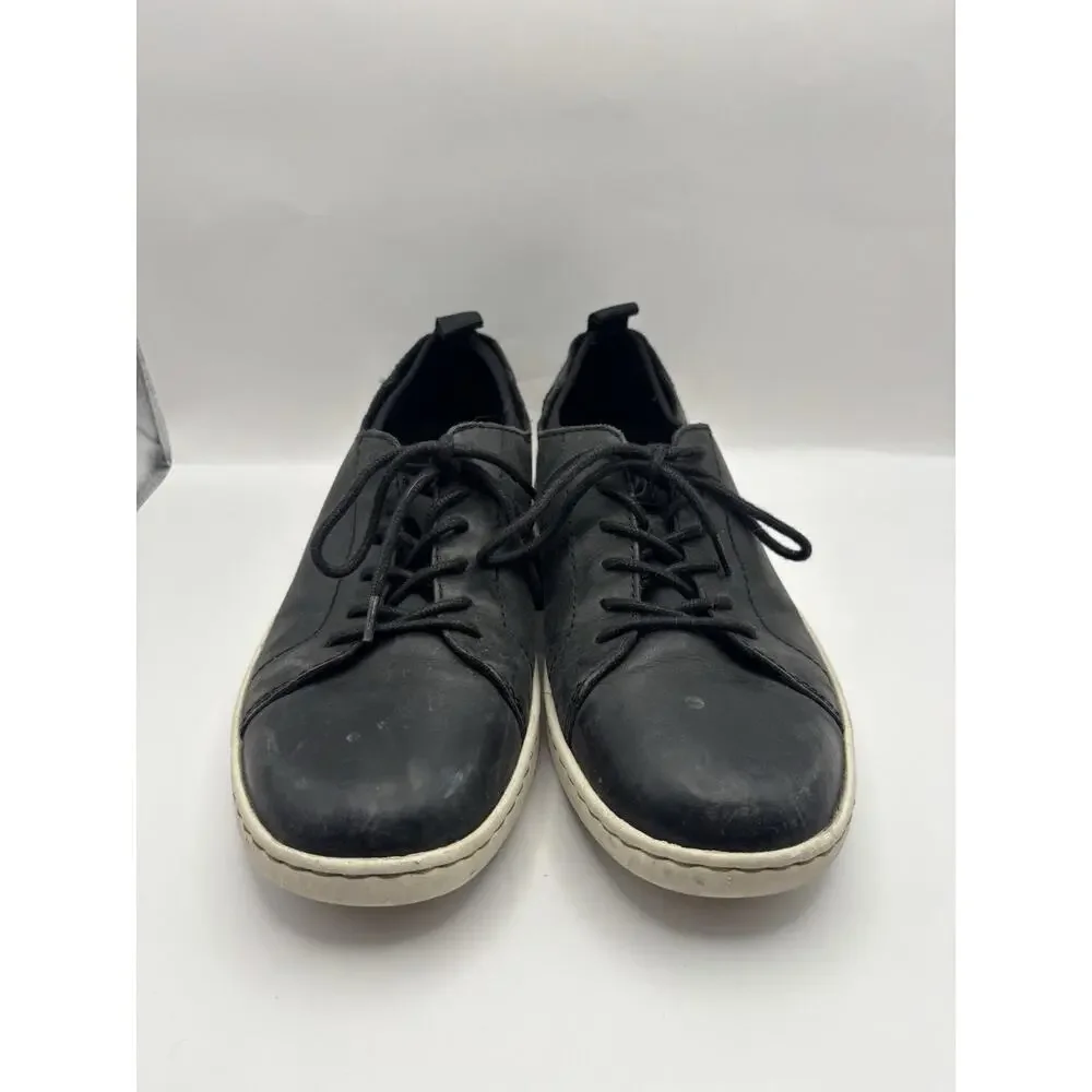 Born Allegheny II Black Leather Sneakers Men Size 10.5