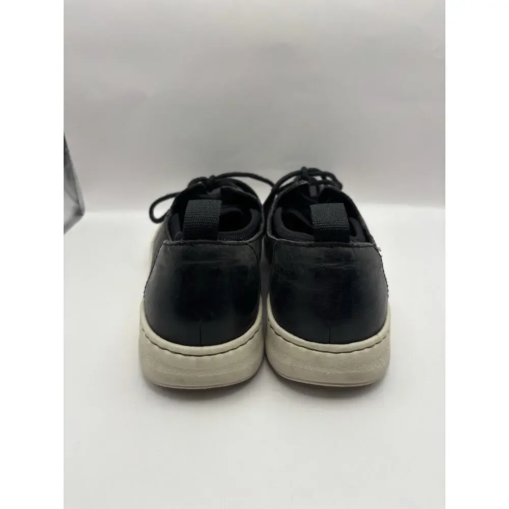Born Allegheny II Black Leather Sneakers Men Size 10.5