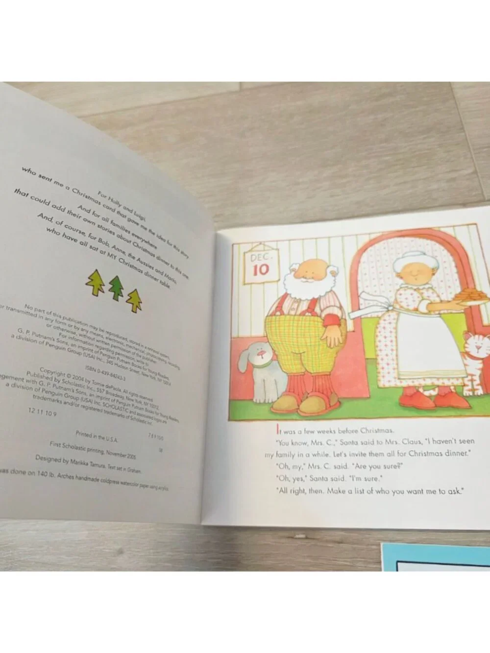 3 Vtg Tomie De Paola Kid Books Popcorn Kids Cat Guess Who's Santa's for Dinner