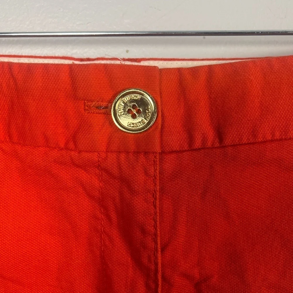 Tory Burch chino Shorts Women's Size 6 Red cotton mini