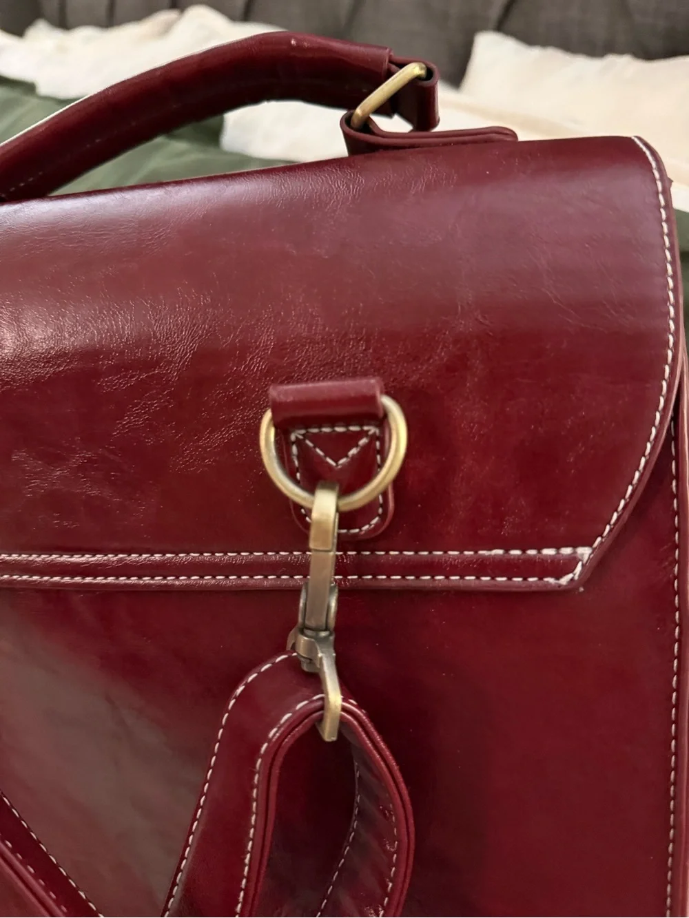 Eco-susi burgundy faux