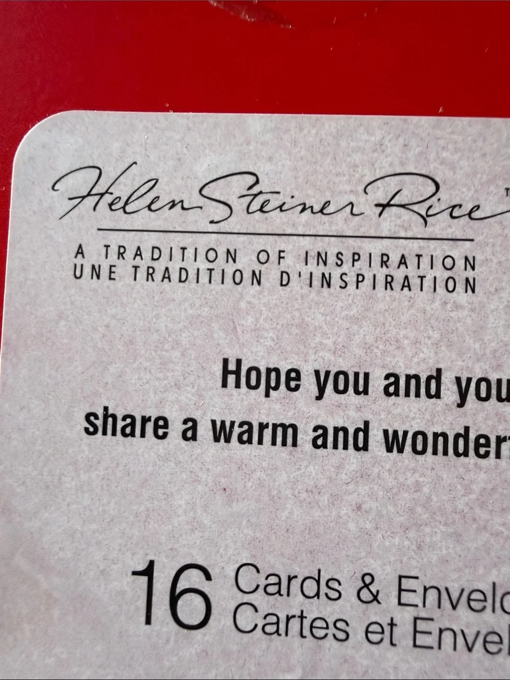 Christmas Red Ornament Holiday Card Box