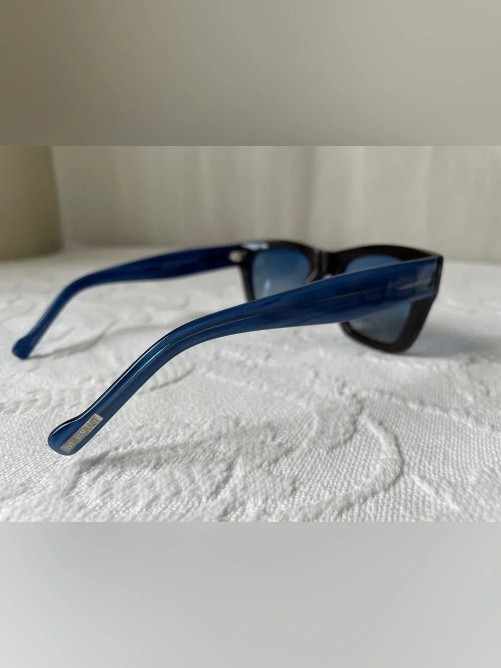 Justin Timberlake William Rast Blue Brown acetate Square Cat 3 polarized