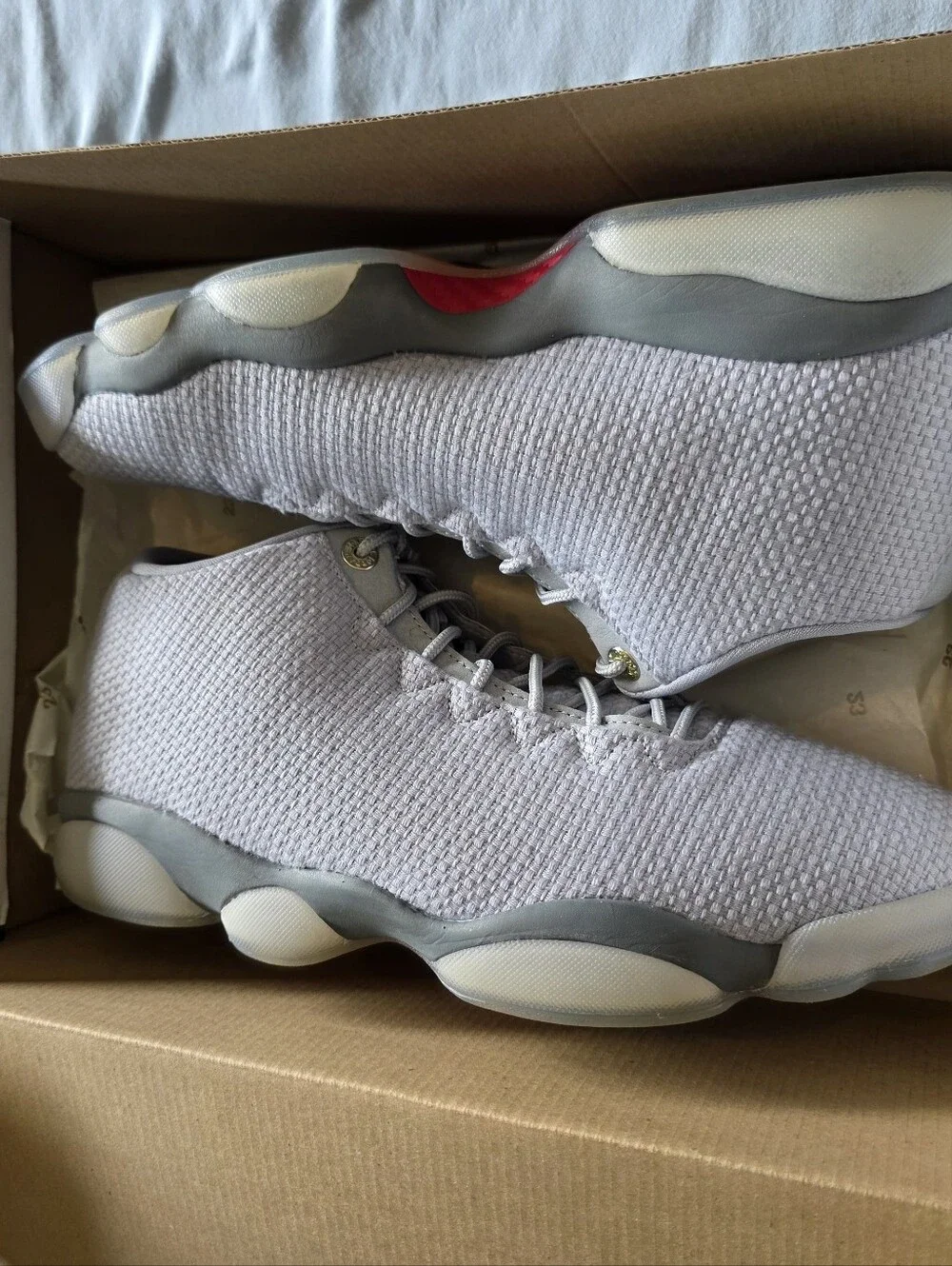 Light Gray Knit Athletic Sneakers