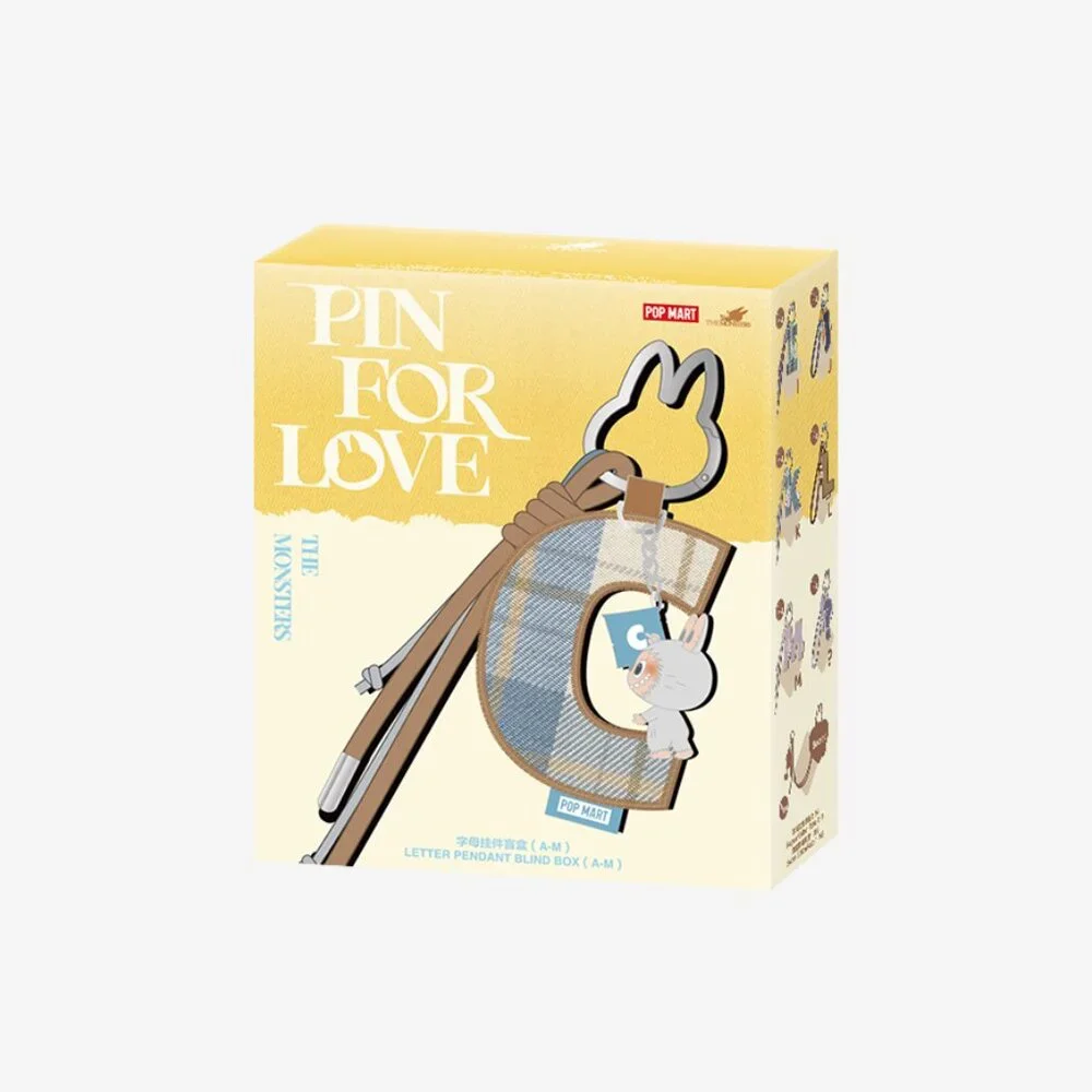 (HI) Labubu x Pin for Love Letter Pendants with Labubu Ring Home Decor H & I