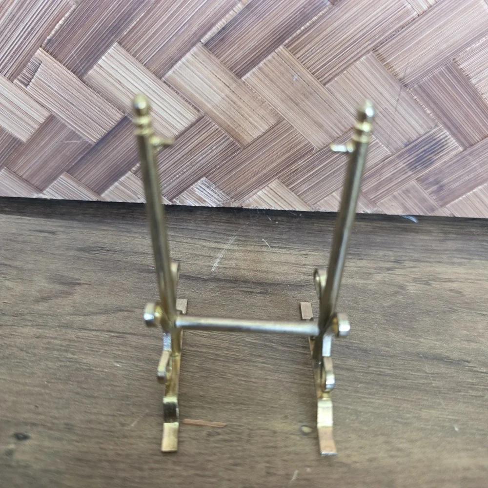 Miniature Dollhouse Full length Mirror Holder Only Metal Vintage Replacement