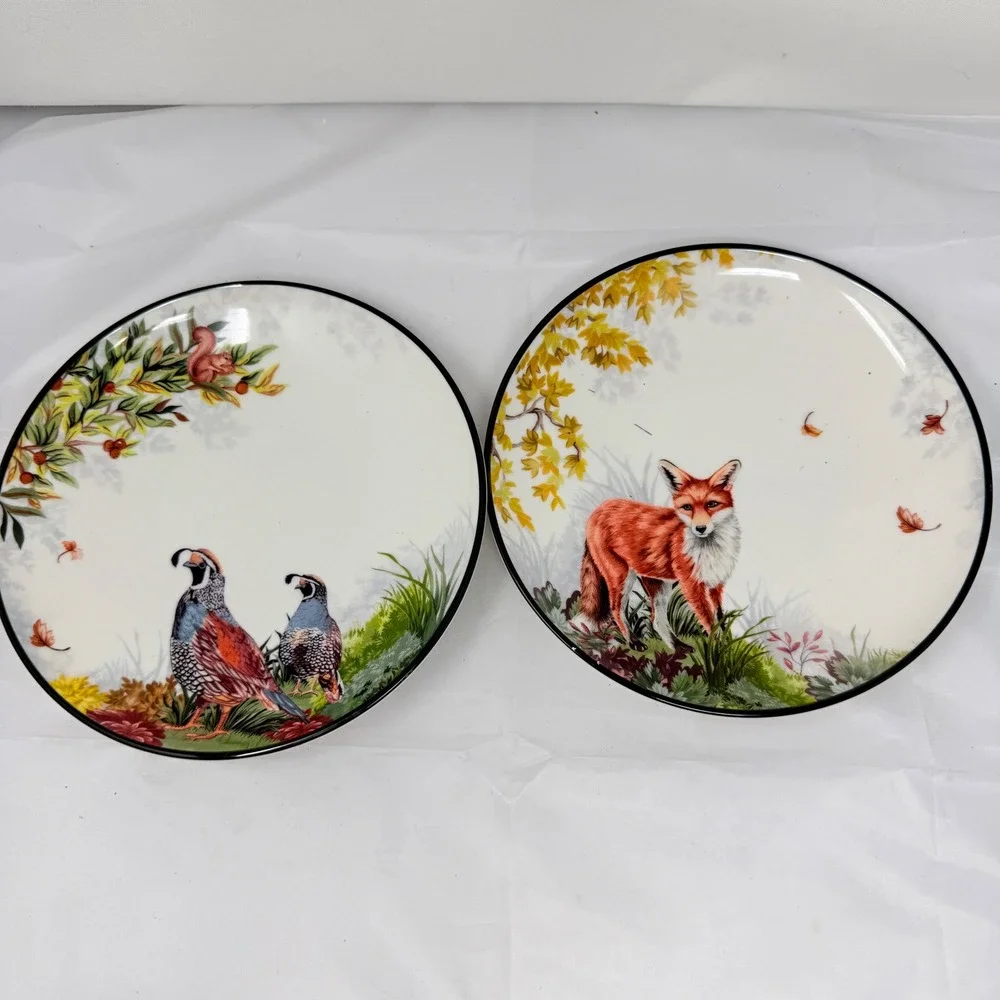 Pottery Barn Fantastical Forest Salad Plates Set of 2