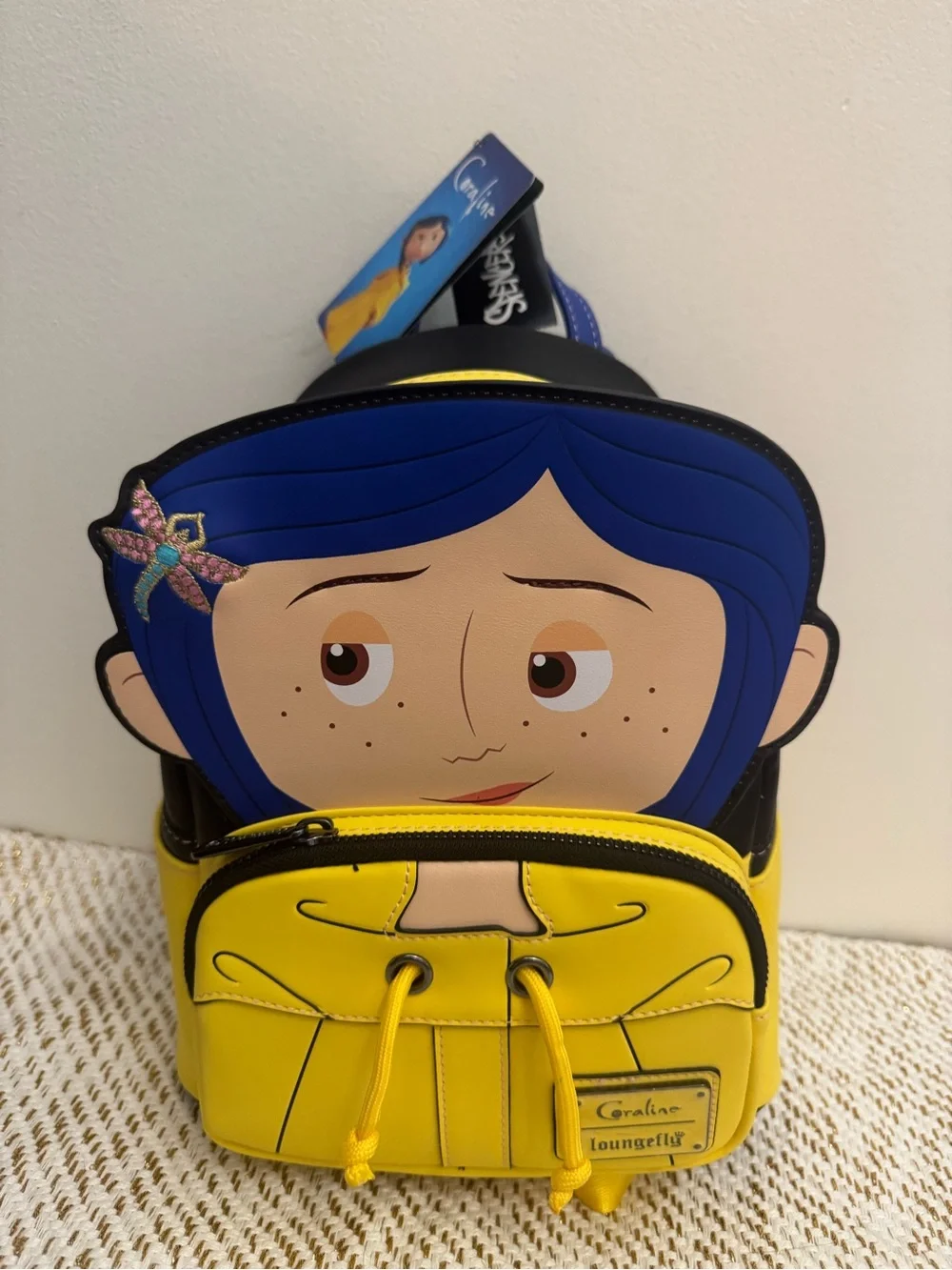 NEW- Coraline Rain coat Loungefly Mini Backpack