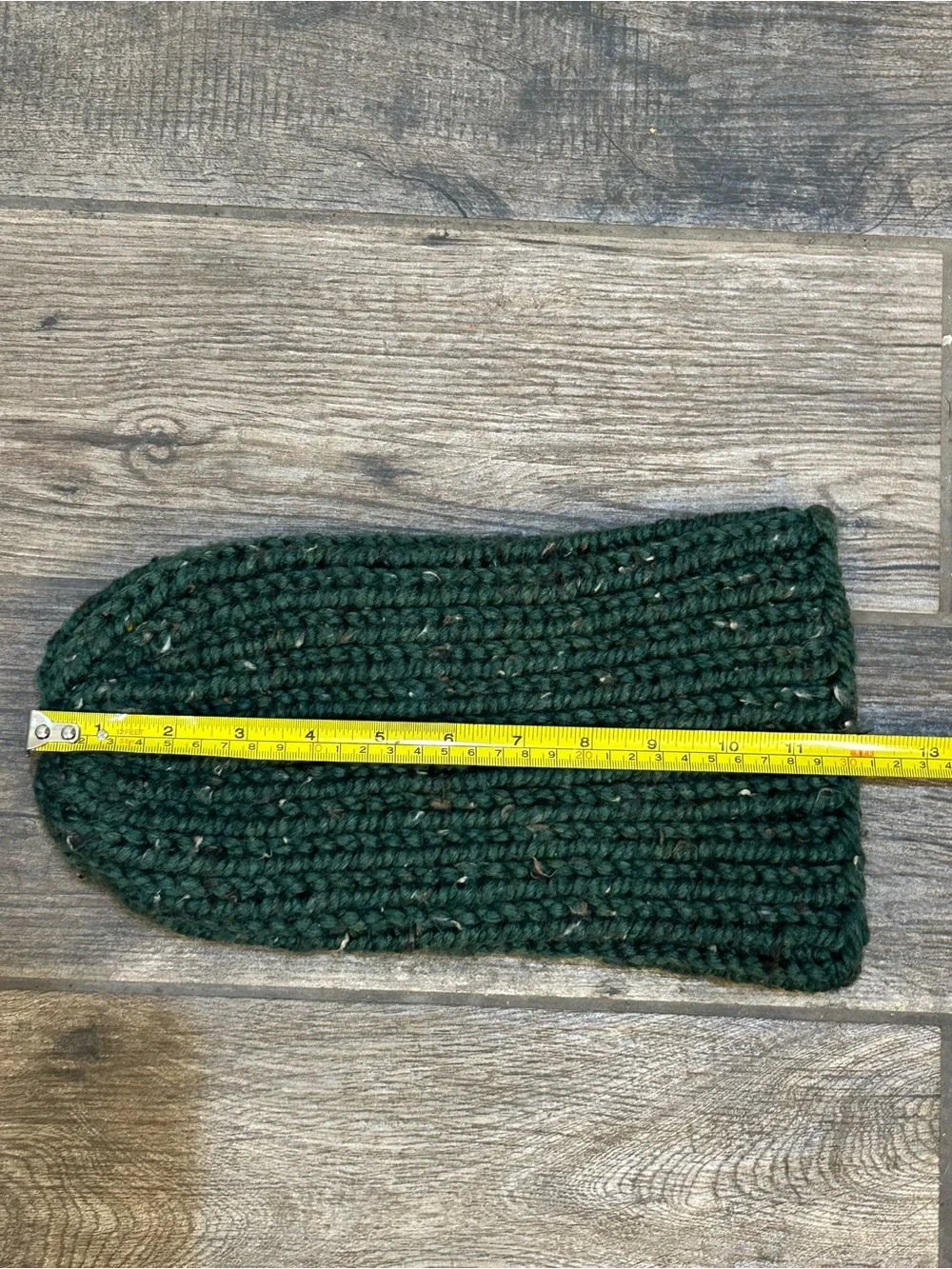 Handmade Unisex Cozy Kelp Knit Wool Blend Chunky Beanie 12” NEW
