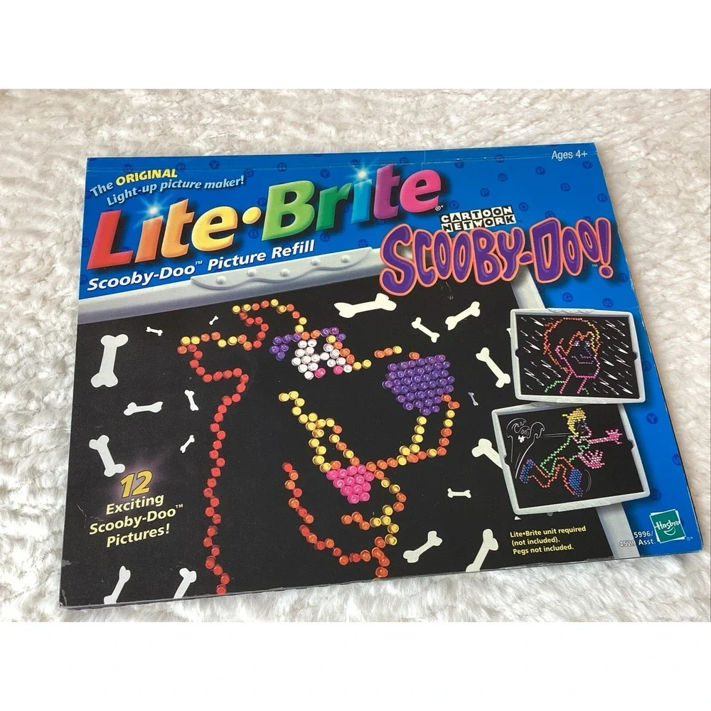 LITE BRITE Refill Pictures (13) Scooby-Doo & Toy Story Disney Cartoon Plus Pegs
