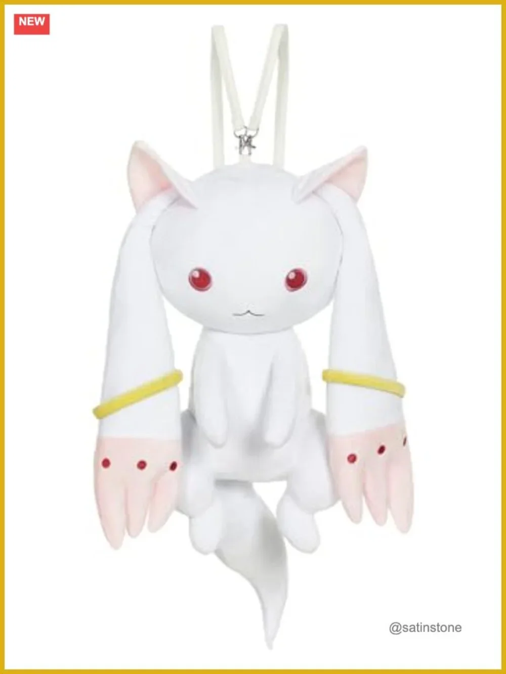 Officially Licensed Kyubey Anime Backpack, Spacious Polyester Backpack