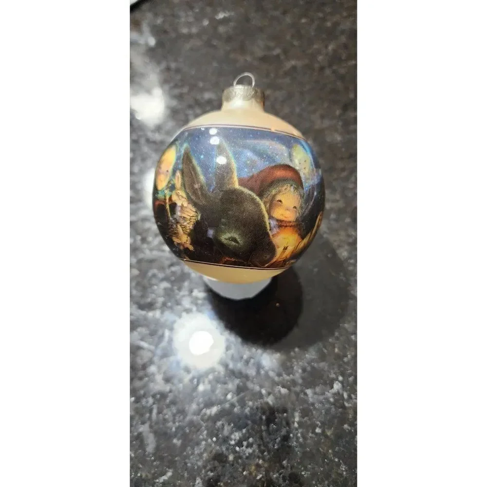 Vintage 1981 Schmid Christmas Ball Ornament Guardian Angel Ferrandiz