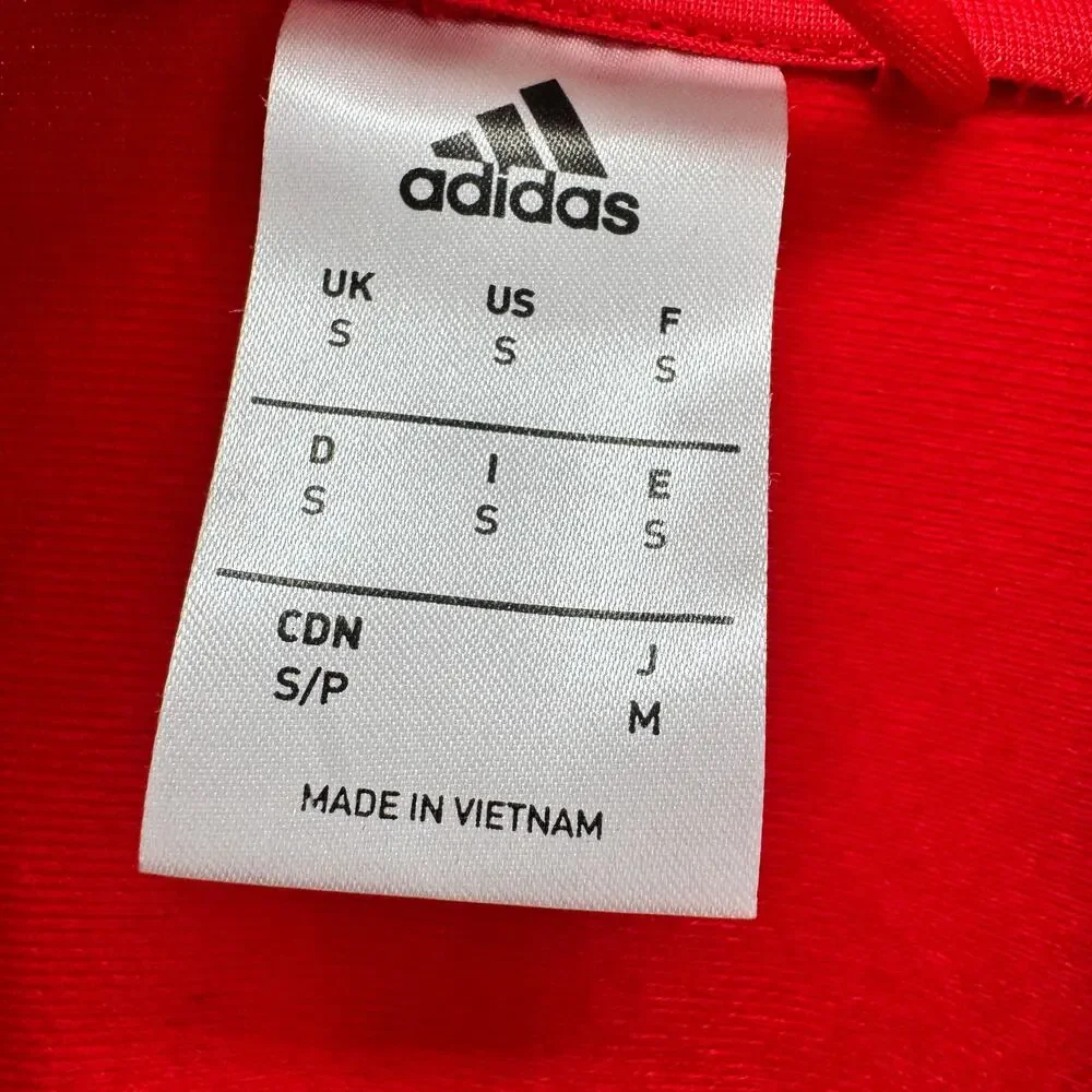adidas Real Madrid Jacket Mens‎ Small Red Soccer FC Icon Track Top Full Zip 2018