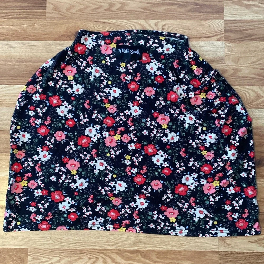 Milk Snob Car Seat Cover and Brestfeeding Floral Cover
