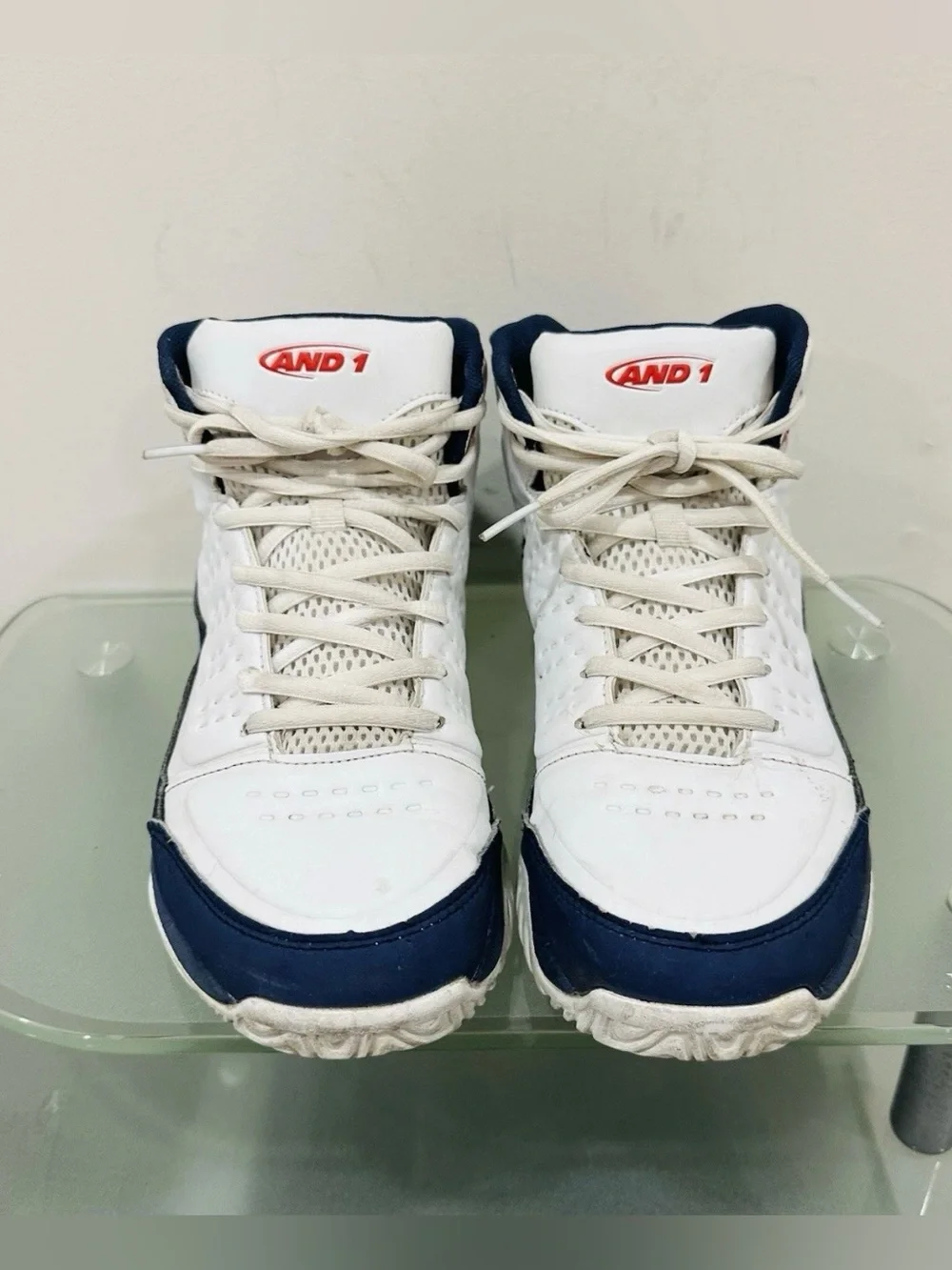AND1 Pulse 2.0 Basketball  Mens White Sneakers Athletic Shoes AD90080M-WDR  8,5