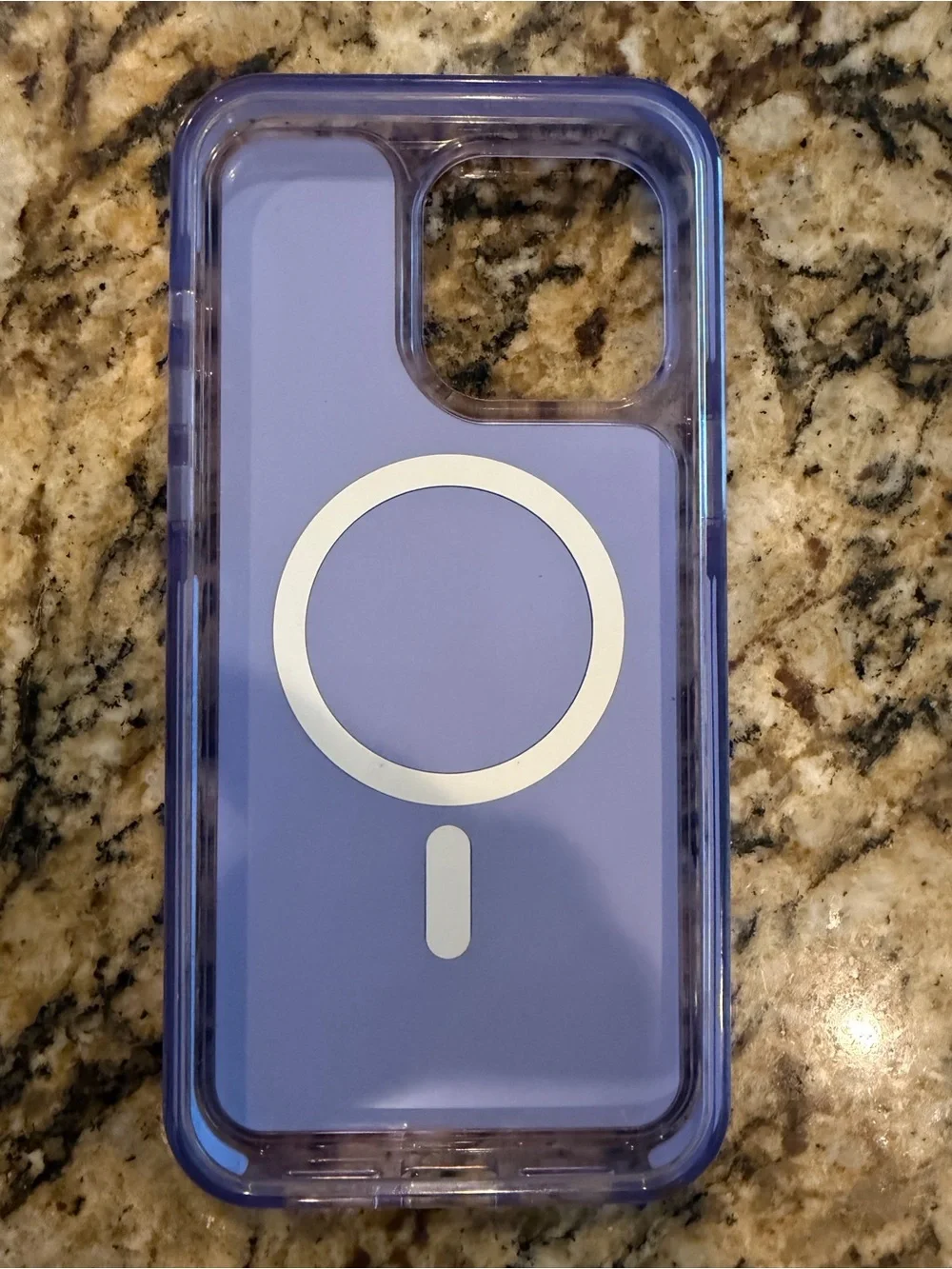 Purple MagSafe-Compatible Phone Case - iPhone 15 Pro Max