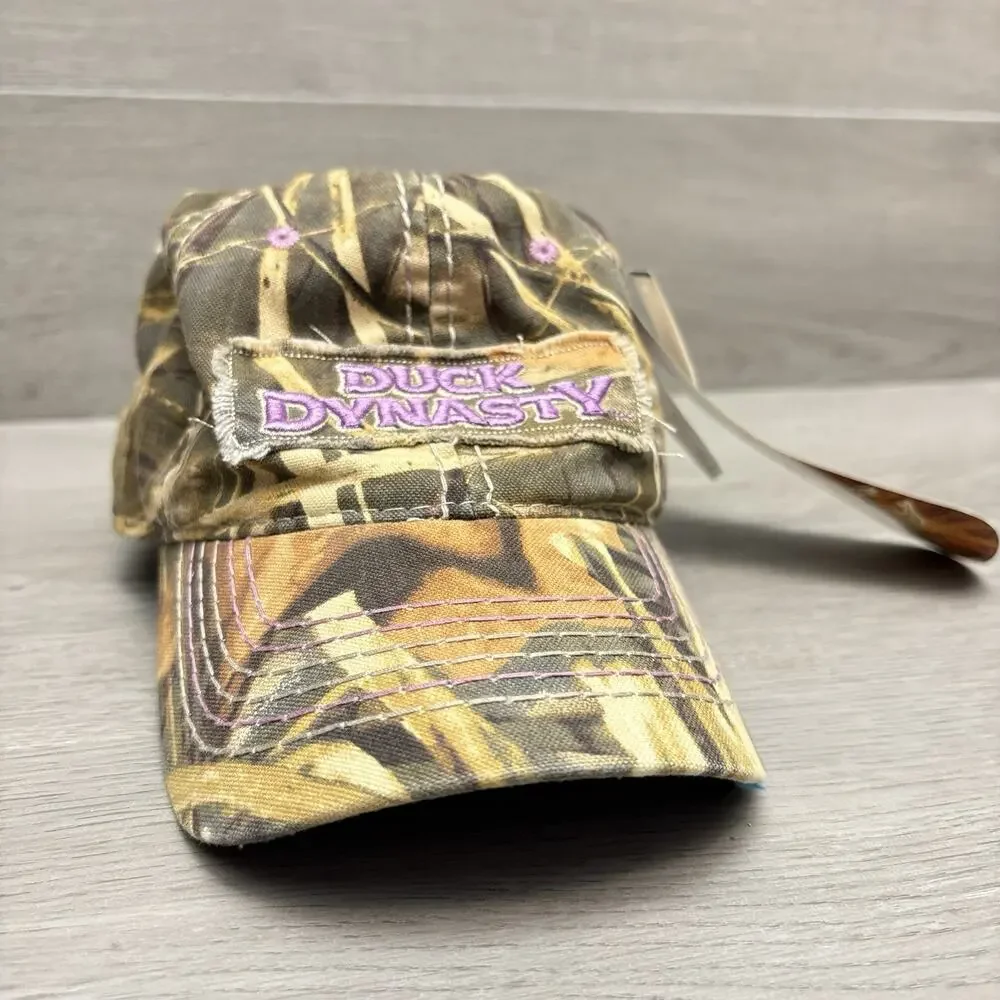 A&E Duck Dynasty Realtree Hat Ladies Green Camouflage Baseball Cap NEW One Size