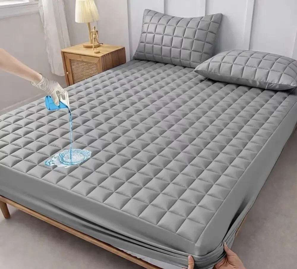 King Size Waterproof Mattress, Pad, Gray Brand New, In Package