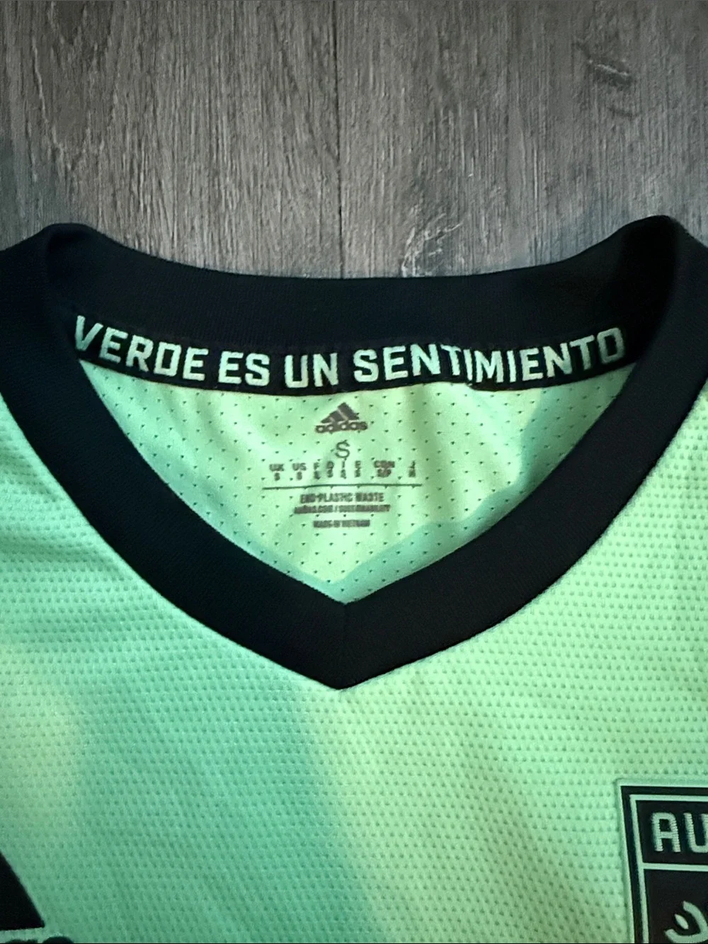 adidas Austin FC Mint Green Soccer Jersey with YETI Logo