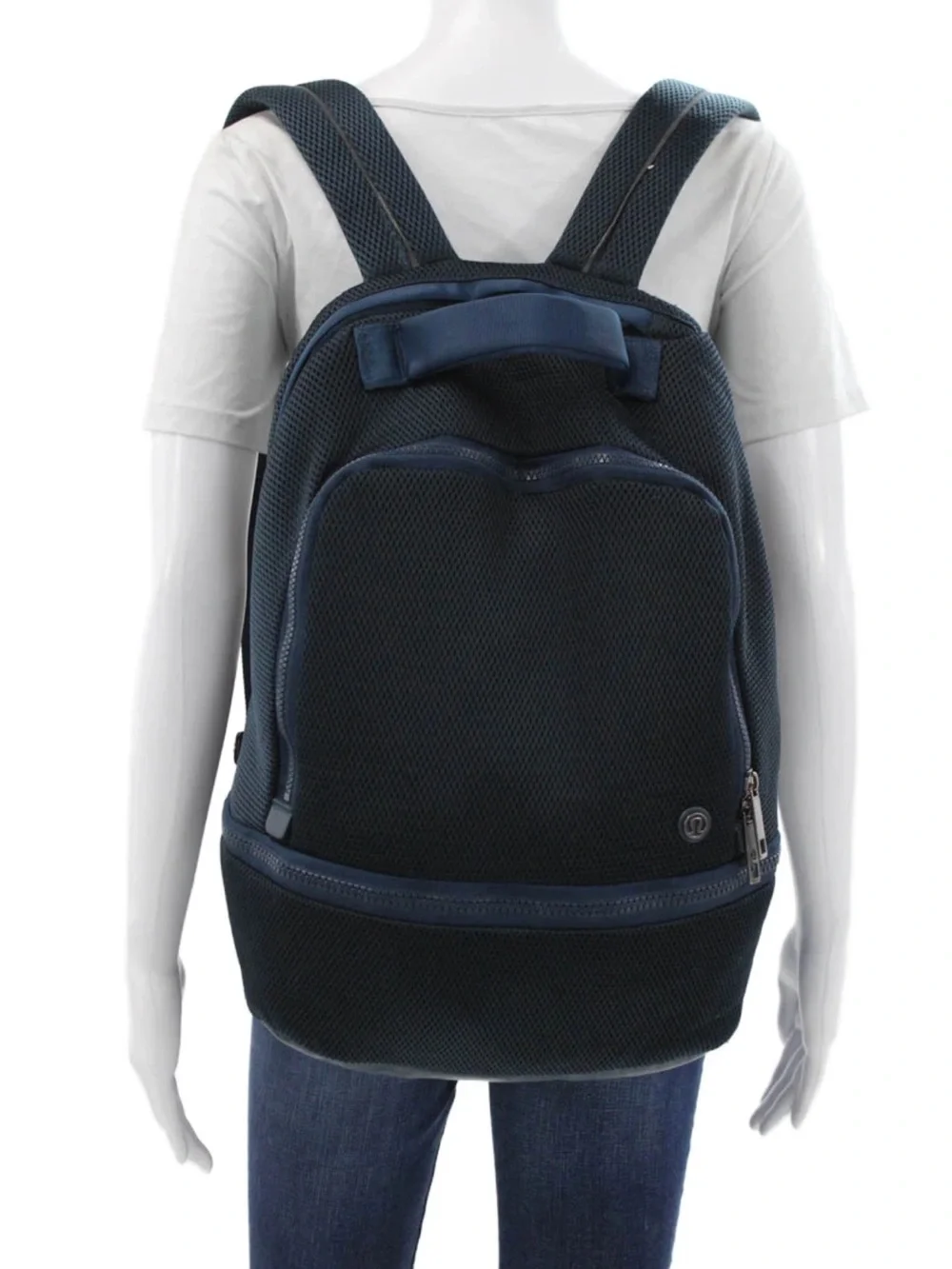 Lululemon Navy Blue Mesh Backpack